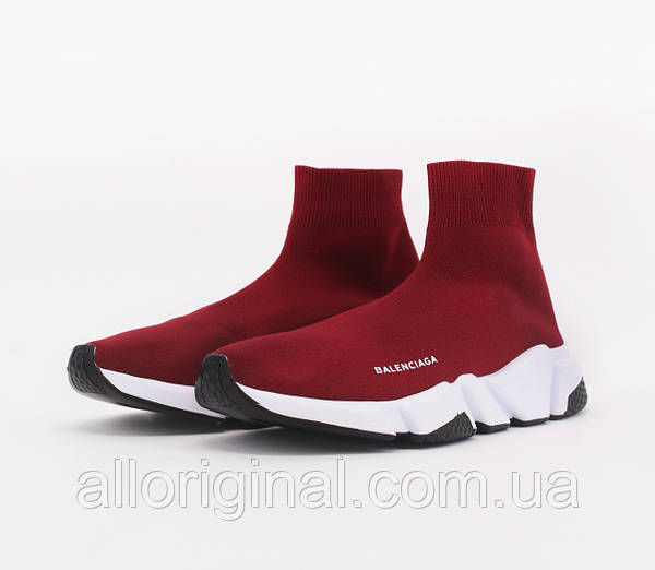 Balenciaga speed hotsell trainer bordeaux
