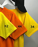 Лимонна базова унісекс футболка оверсайз fruit of the loom Valuweight яскраво жовта, фото 4