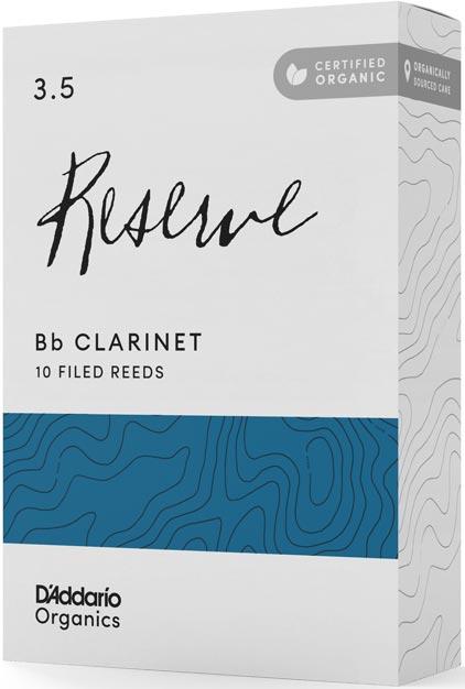 Тростини для кларнету D'Addario ORGANIC RESERVE BB CLARINET #3.5 - 10 PACK, фото 1