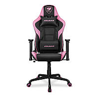 Кресло геймерское до 120 кг, дышащая экокожа, черный/розовый Cougar Armor ELITE EVA - MegaLavka