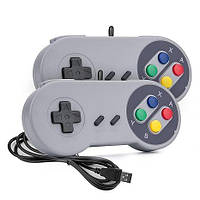 Комплект Игровой контроллер Rii, USB-контроллер SNES Retro,геймпад-джойстик для ПК, Raspberry Pi, Windows MAC