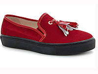 Urbanshop com ua Сліпони Las Espadrillas Red Slipons 03534-473 (червоний) РОЗМІРИ ЗАПИТУЙТЕ