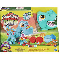 Пластилин Play-Doh Ти Рекс Плейдо со звуками динозавров и 3 яйцами T-Rex