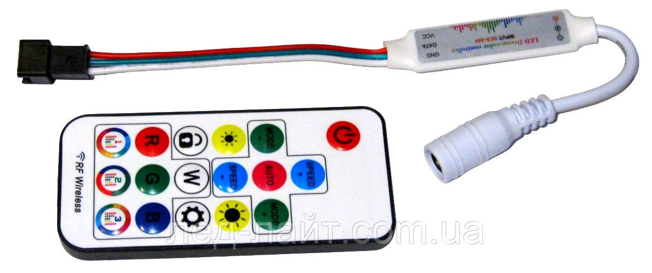 Контроллер смарт RGB музыкальный с пультом RF 17 кнопок - фото 2 - id-p2067945985