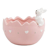 Емкость для хранения "Пасхальный кролик" 16 см, цвет розовый