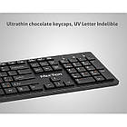 USB бездротова клавіатура MEETION Ultrathin K841 RU, EN, чорна, фото 4