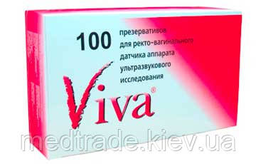 ПРЕЗЕРВАТИВЫ ДЛЯ УЗИ VIVA (100 ШТ.)