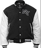 Куртка бомбер Mil-Tec NY Baseball - Чорний з білим 10370002 розмір ХS, фото 3