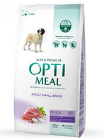 Optimeal Small Adult Dog 1,5кг - корм для собак дрібних порід з качкою