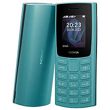 Телефон мобільний кнопковий Nokia 105 DS 2023 TA-1557 cyan — морська хвиля