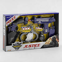 Детский игровой набор полицейского "Justice" 34170, 8 элементов, Аксессуары юнного полицейского.