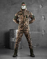 Тактический костюм софтшел soft shell pixel,Пиксельный военный костюм
