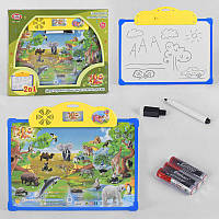 Обучающий плакат "Зоопарк" Play Smart 7172 Развивающий обучающий плакат для детей, на батарейке.