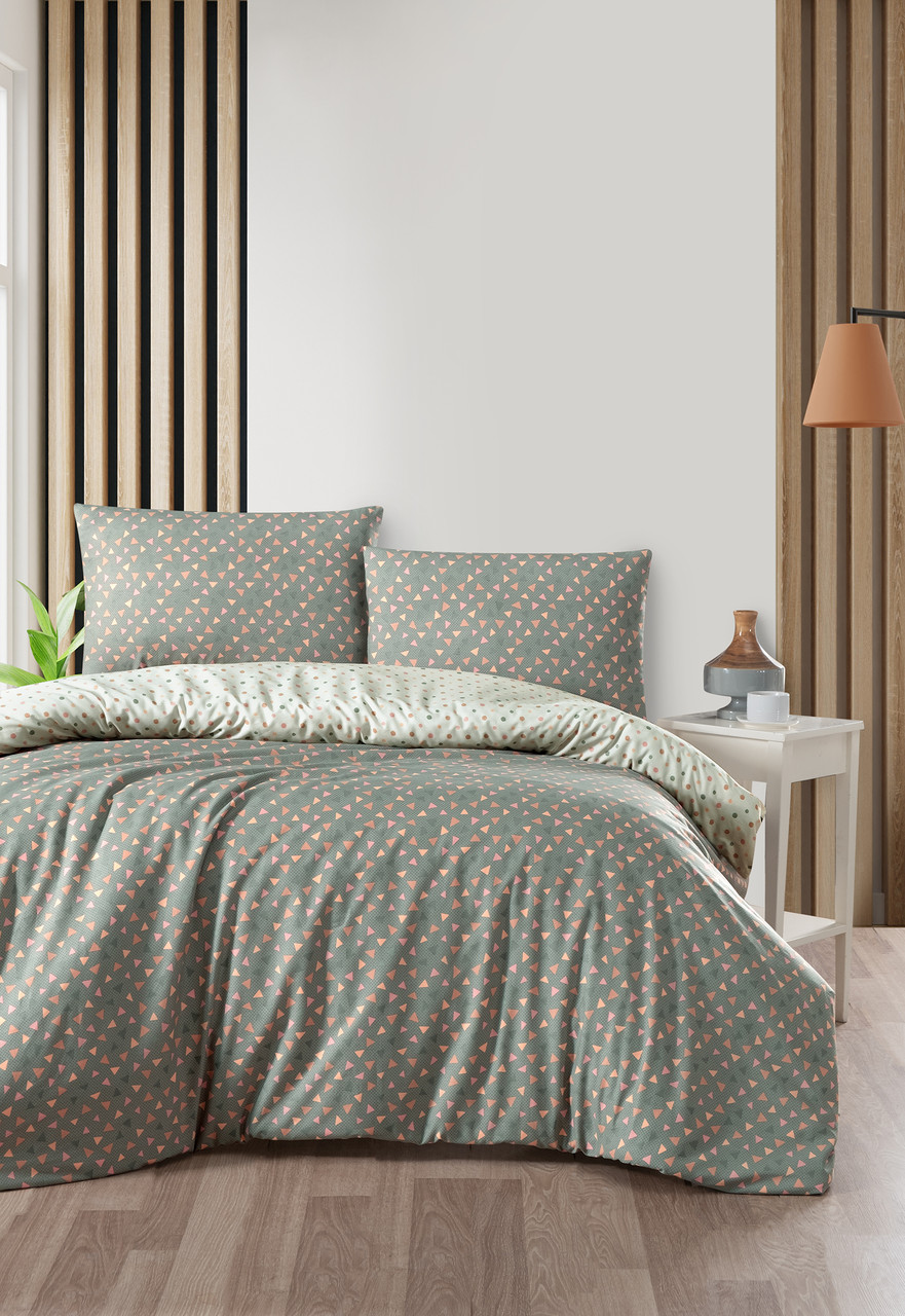 Постільна білизна First Choice Homesko Ranforse 160 х 220 см Eldon Green, фото 1