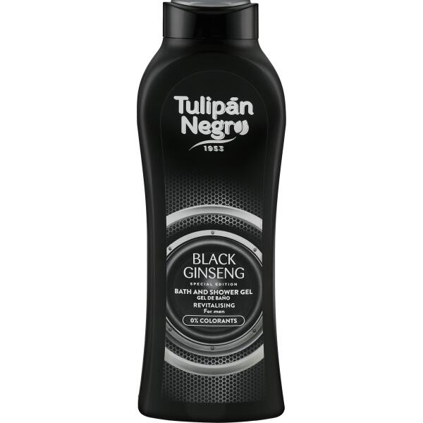 Гель для душу Tulipan Negro Чорний женьшень для чоловіків 650 мл, фото 1