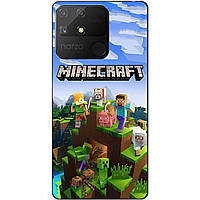 Силіконовий чохол бампер для Realme Narzo 50A з малюнком Minecraft Майнкрафт