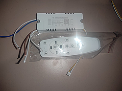 No218 Драйвер з bluetooth і регулятором яскравості + пульт + 220V Драйвер 12-24Wx2 280mA 36-85V (1x3pin +220V)