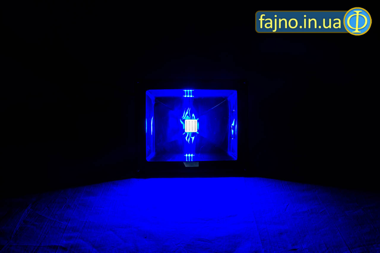 ЛІД прожектор синій (50 Вт, ip 65)
