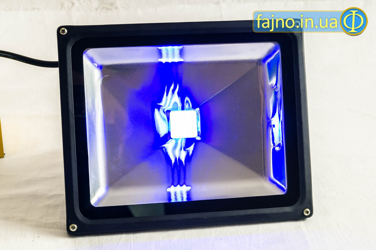 Светодиодный прожектор синий (30 Вт, IP65) 30W-B - фото 2 - id-p373513244