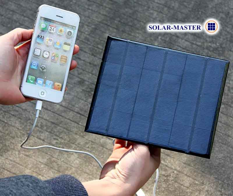Туристичний сонячний зарядний пристрій: мініпанель 3,5 Вт 6V