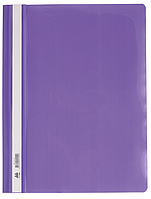 Папка скоросшиватель пластиковая с механизмом "усики" (А4, фиолетовая) BUROMAX BM.3311-07