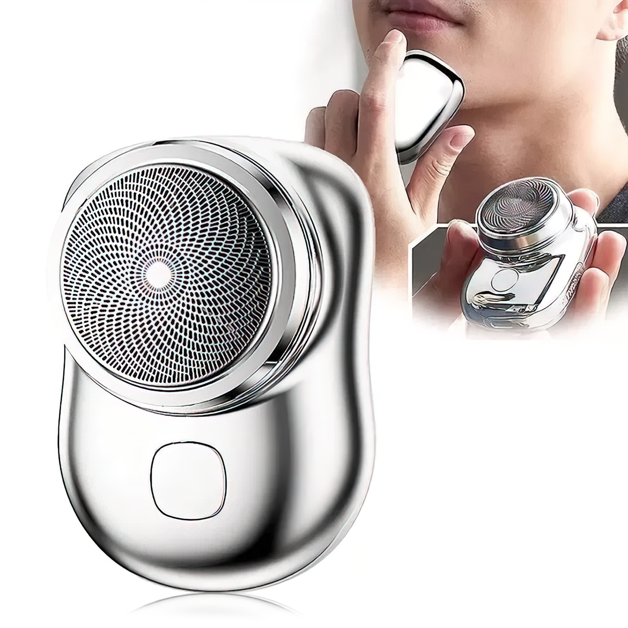 Портативная мини бритва, электрическая, с зарядкой от USB, 6 лезвий, 6 ...