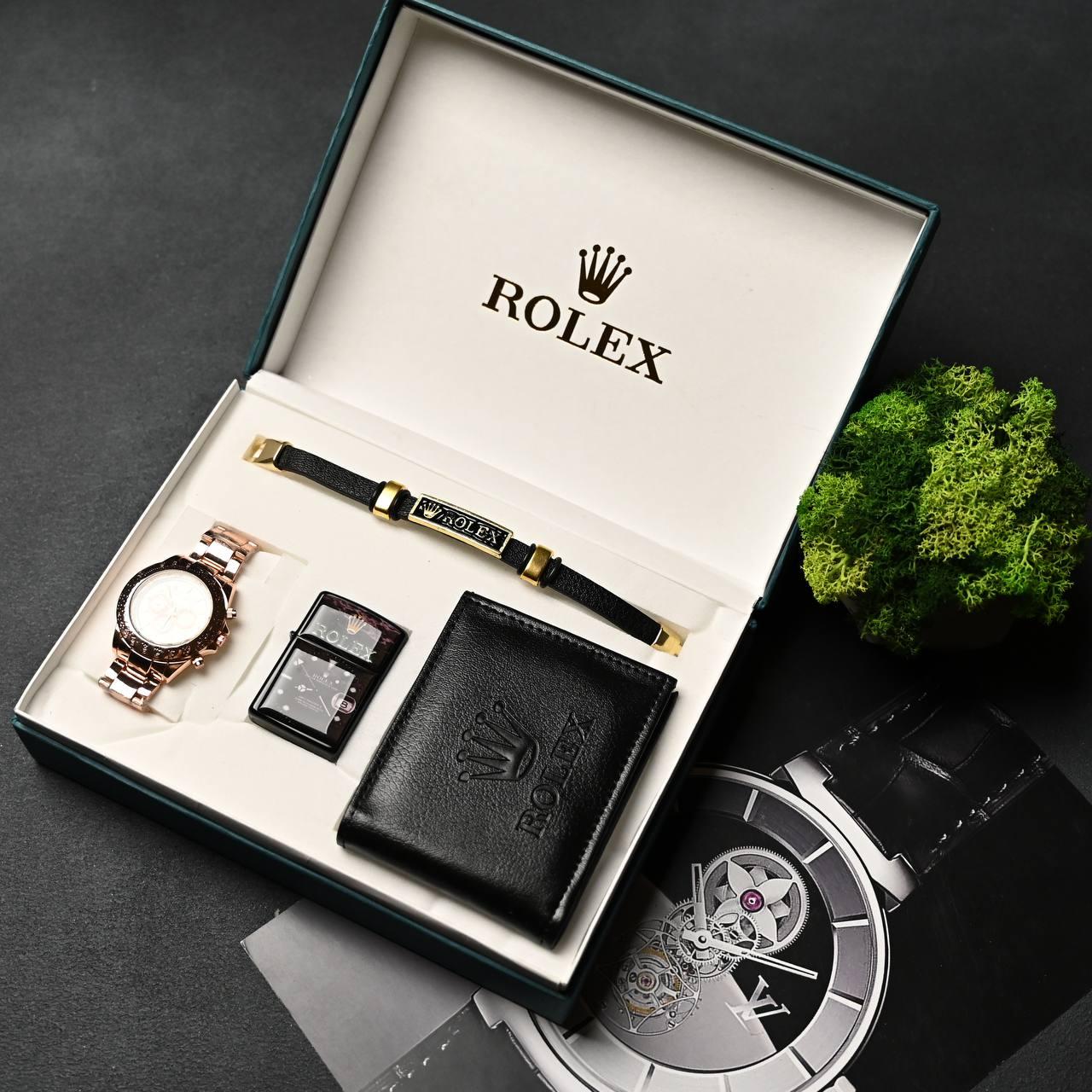 Брендовий подарунковий набір ROLEX D11683 чорний