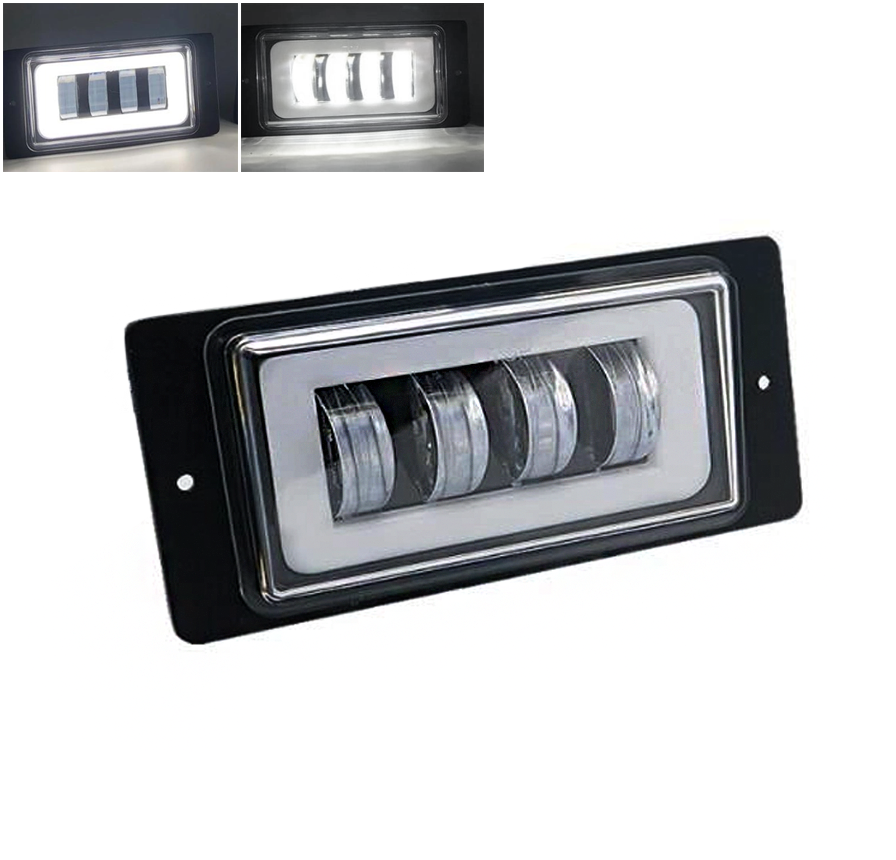 Противотуманная LED фара с ДХВ для Лада ВАЗ 2110, 2110, 2111, 2112, 2114, 2115, фото 1