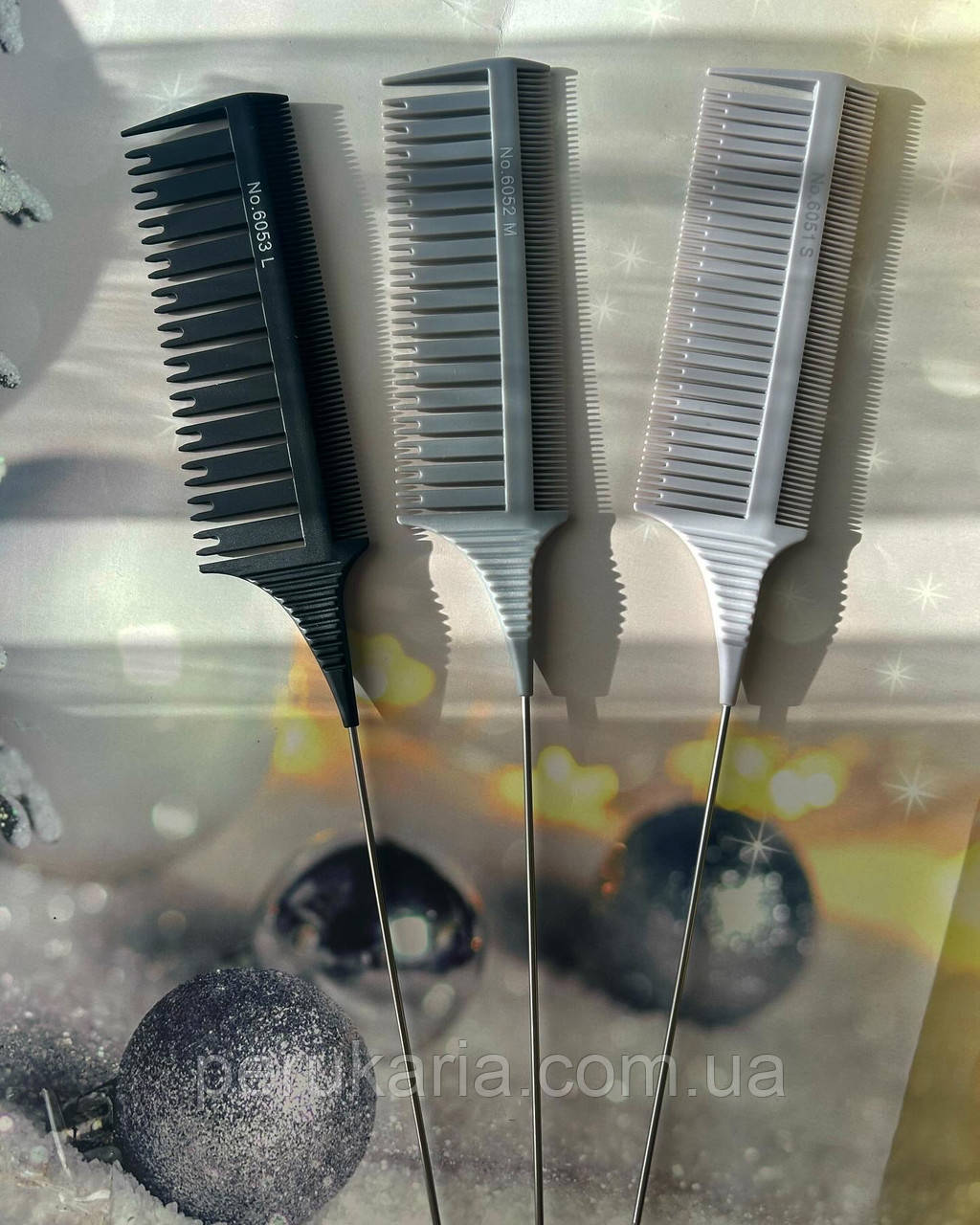 Гребінець для мелірування Professional Coloring Comb, розмір S. В ніжних пастельних кольорах