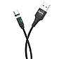 USB кабель магнітний із роз'ємом Type-C Hoco Fresh magnetic (1.2 m, 3A). Black, фото 4