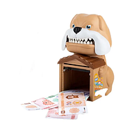 Копилка сейф с отпечатком пальца собака ест монеты, Креативная собака копилка для денег детская