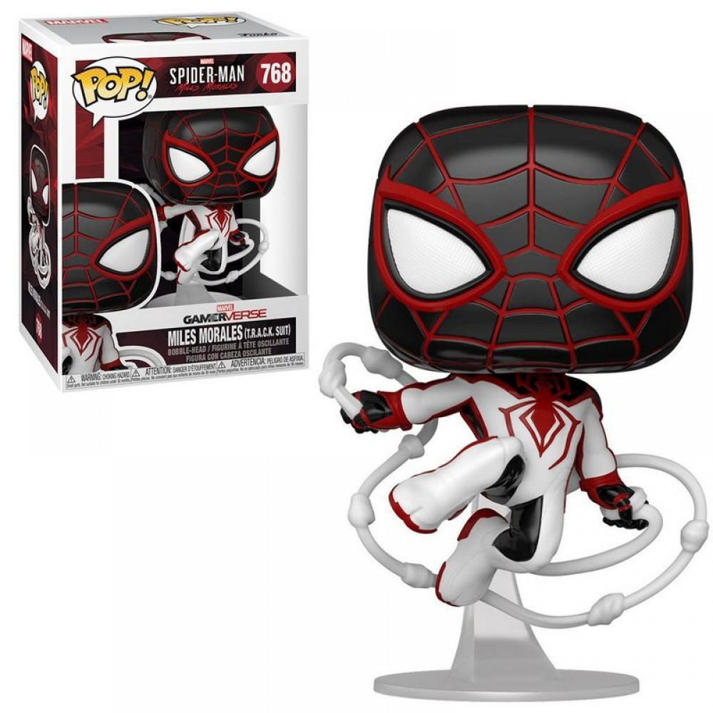 Funko Pop Miles Morales T.R.A.C.K. Suit #768 (Spider-Man Marvel) Майлз Моралес Людина-Павук, Спайдермен Марвел