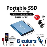 Зовнішній накопичувач SSD USB Type-C Extreme High-speed portable HD 8Tb USB3.0 External Hard Drive