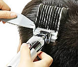 Гребень барберский для стрижки идеального перехода и фейда волос, колір : сірий, фото 3