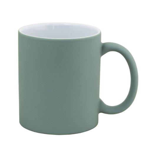 Чашка керамічна з покриттям софттач SALSA 340 мл зелена, фото 1