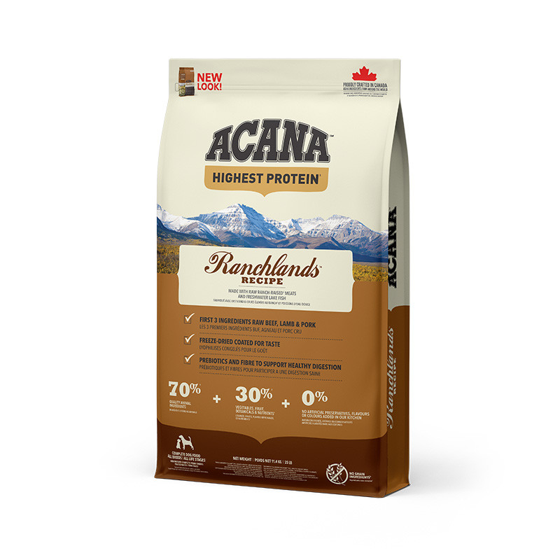 Сухий корм для собак ACANA Ranchlands Recipe Dog з червоним м'ясом і рибою 11.4 кг