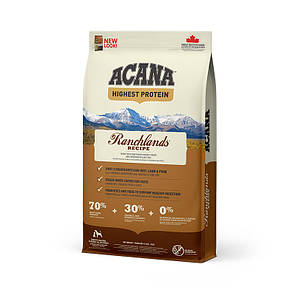 Сухий корм для собак ACANA Ranchlands Recipe Dog з червоним м'ясом і рибою 11.4 кг, фото 1