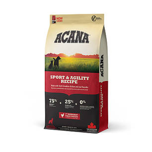 Сухий корм для собак ACANA Sport&Agility Recipe для активних з м'ясом курчати 17 кг, фото 1