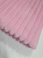 Плюш Minky Stripes рожевий 270 /м2