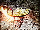 Сковорода борони 40 см, з диска, для пікніка туристична, для мангала, фото 2