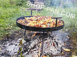 Сковорода борони з кришкою та чохлом для пікніка, з диска для багаття, фото 3
