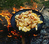 Сковорода борони з кришкою та чохлом для пікніка, з диска для багаття, фото 9