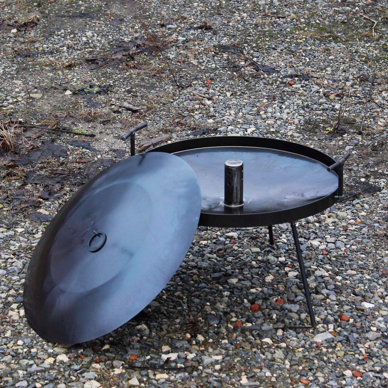 Незвичайна Сковорода з диска 50 см з отвором для швидкого приготування, фото 1