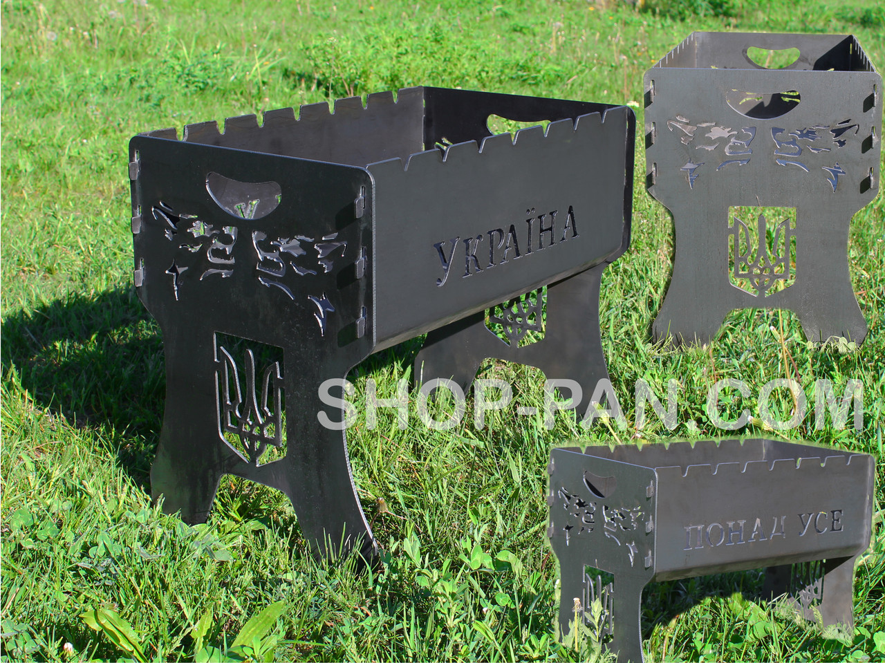 Мангал на 6 шт. валізу розкладна З ІНДИВІДУАЛЬНИМ РИСУНКОМ ПІД ЗАКАЗКА, фото 1