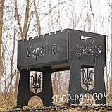 Мангал на 6 шт. валізу розкладна З ІНДИВІДУАЛЬНИМ РИСУНКОМ ПІД ЗАКАЗКА, фото 5