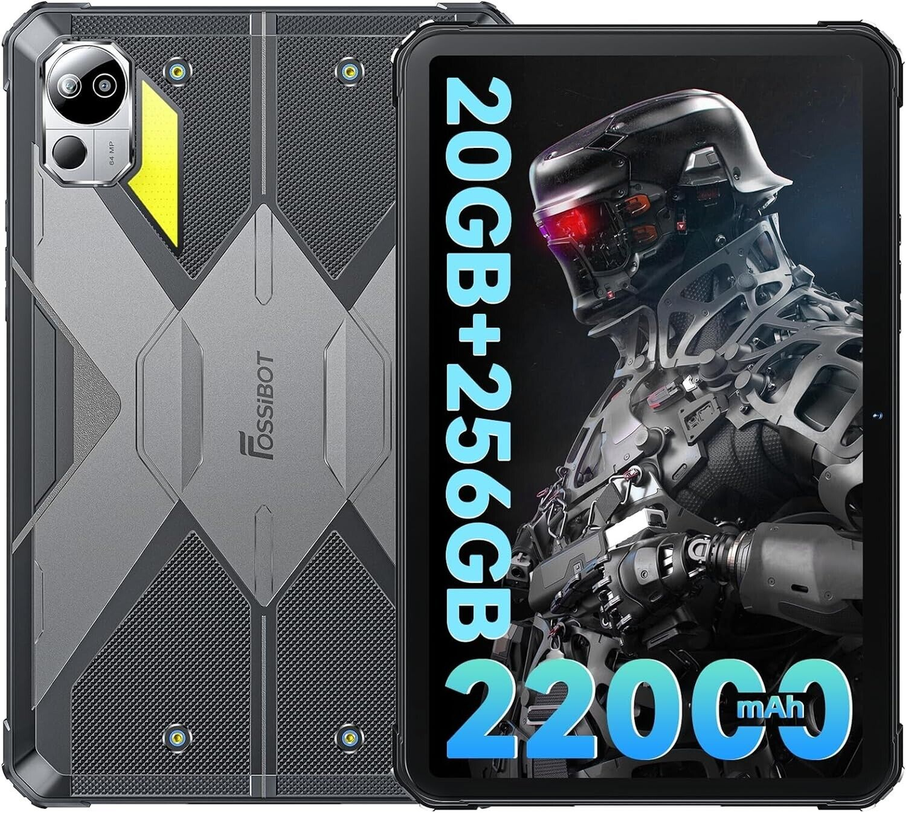 Планшет FOSSiBOT DT2 Gray 12\256GB 66W Fast Charge 64MP Helio G99 LTE 4G 22000mAh