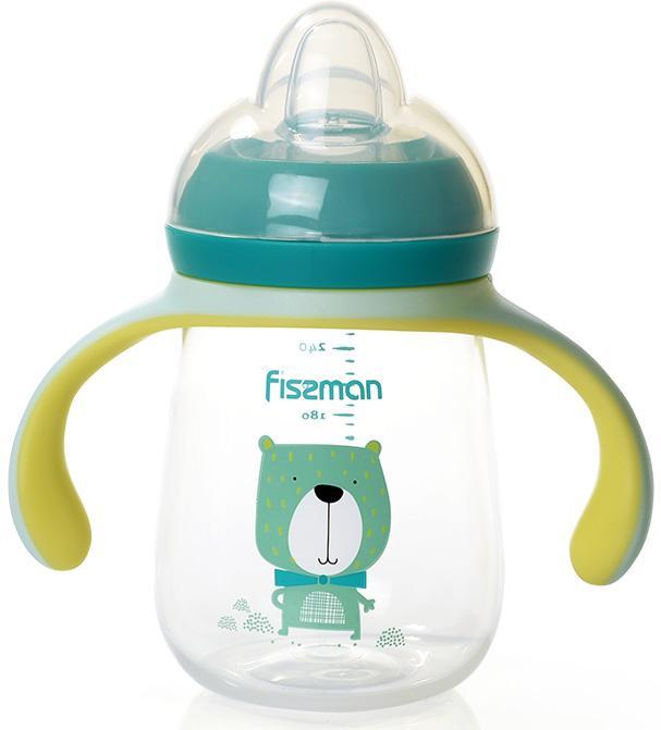 Пляшка дитяча для годування Fissman Babies "Містер Пис" 260 мл із ручками