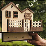 Ключниця настінна, Настінна ключниця з дерева, Ключниця (05), фото 3