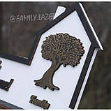 Ключниця настінна, Настінна ключниця з дерева, Ключниця 10, фото 3