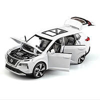 Машинка Nissan X-Trail моделька игрушка металлическая коллекционная 15 см Белый (60420)